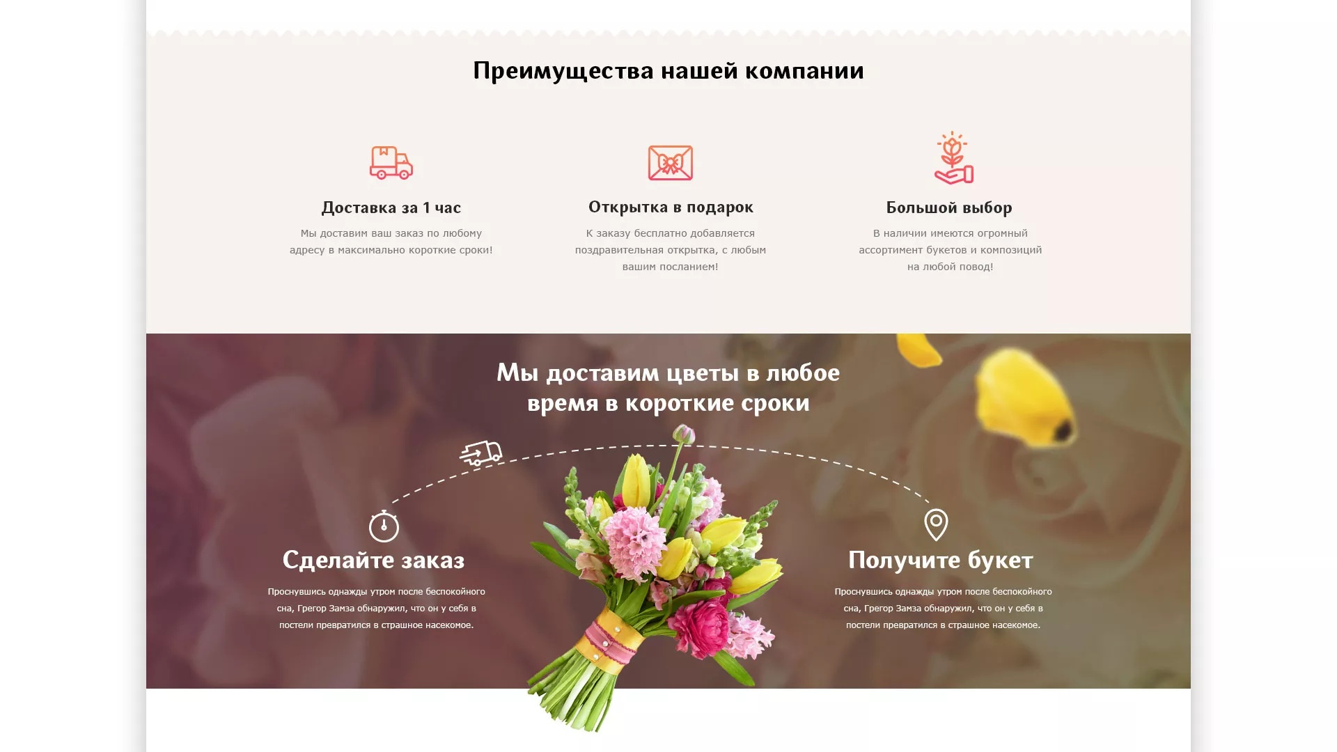 Создание интернет-магазина «Букет-онлайн» по цветам в Новопавловске